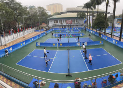 Nhà phân phối sơn sân thể thao tennis pickleball Terraco Flexipave Coating smooth chính hãng giá rẻ