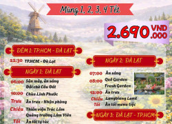 Tour Đà Lạt Tết những tấm vé cuối cùng cho mùng 2 & 3
