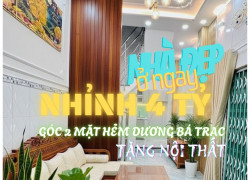 NHÀ ĐẸP Q.8 – GẦN 30m², 3 TẦNG, NHỈNH 4 TỶ – GÓC 2 MẶT HẺM DƯƠNG BÁ TRẠC - O918846608