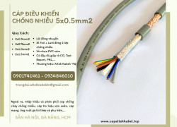 Cáp tín hiệu chống nhiễu 5x0.5 Altek Kabel sẵn Đà Nẵng, Huế, Quảng Ngãi