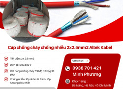 Dây cáp điện chống cháy chống nhiễu Altek Kabel 2x2.5mm2 Huế, Bình Định, Phú Yên
