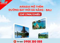 Bay thẳng Bali đến  Đà Nẵng cùng AirAsia (từ 03/2026)