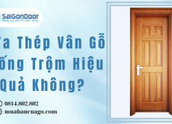 Cửa Thép Vân Gỗ Chống Trộm Hiệu Quả Không?