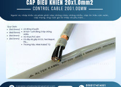 Cáp điều khiển chống nhiễu Altek Kabel 20x1.0 sẵn Đà Nẵng, Huế, Bình Định