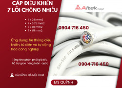 Cáp DVV 7x0.5, 7x0.75, 7x1.0, 7x1.5 Đà Nẵng, Hà Nội, Huế, Phú Yên, Ninh Bình