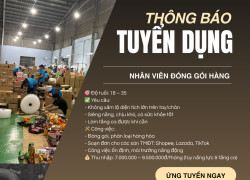 Tuyển Nhân viên đóng gói hàng TP.HCM