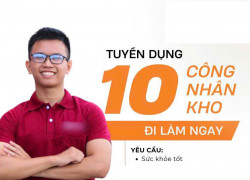 Tuyển 10 Công nhân làm kho, bốc xếp hàng lên xe ở Bình Dương