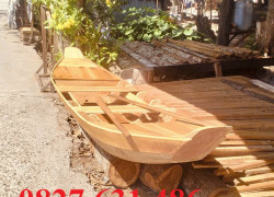 Đóng mới thuyền gỗ decor, Thuyền chụp hình, Thuyền trang trí quán cafe