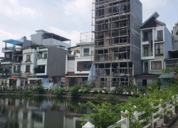 Bán nhà mặt hồ Ngọc Thuỵ,Long Biên 4 tầng,85m,mt4.9m vỉa hè,oto tránh nhỉnh 23 tỷ