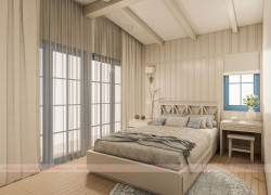 Thiết kế nội thất villa phòng ngủ địa trung hải tại Bà Rịa - Vũng Tàu