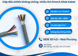 Cáp tín hiệu Altek Kabel không chống nhiễu 6x1.0mm2 Đà Nẵng, Bình Định, Gia Lai