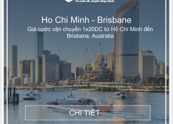 Giá cước vận chuyển từ Hồ Chí Minh đến cảng Brisbane, Australia