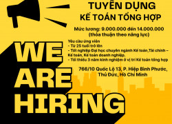 TUYỂN DỤNG KẾ TOÁN TỔNG HỢP THỦ ĐỨC