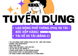 Tuyển Tài xế xe tải (Bằng C) Và Phụ xe tải