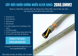 Cáp điện, cáp tín hiệu chống nhiễu 20x0.5 sẵn Hà Nội, Đà Nẵng
