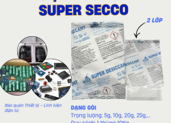 Bột Hút Ẩm Secco gói 5g đến 20g - Bảo Quản cho Linh Kiện Điện Tử