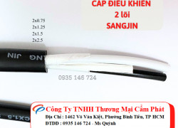 Cáp sangjing 2x0.5, 2x0.75, 2x1.25, 2x1.5, 2x2.5 Sài Gòn, Bình Dương, Đồng Nai