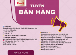 Tuyển Nhân viên bán hàng Quận 6