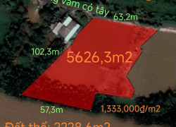 Bán lô đất thổ phân lô mặt tiền đê bao giá 7,5 tỷ