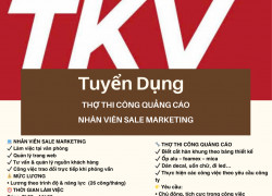 Thợ Thi Công Quảng Cáo và Nhân viên sale marketing