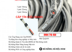 Cáp solar RS485 1 Pair 24awg, 22awg, 18awg Altek Kabel Đà Nẵng, Hà Nội, Sài Gòn