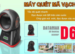 Máy quét mã vạch để bàn 2D Datamax D62 – Quét nhanh 1D & 2D, nhận QR siêu nhạy!