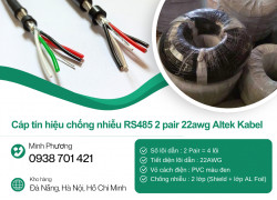 Cáp tín hiệu chống nhiễu RS485 2 pair 22awg Altek Kabel Thanh Hóa, Nghệ An, Hà Tĩnh