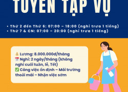 HAPPY COFFEE Tuyển Tạp vụ Tân Phú