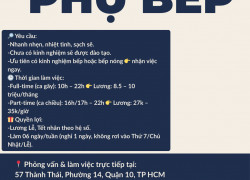  SHUSHI CÔ CHỦ NHỎ TUYỂN PHỤ BẾP 