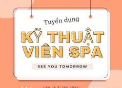 SPA TÂN BÌNH tuyển gấp KTV nữ lương 15-17tr / tháng