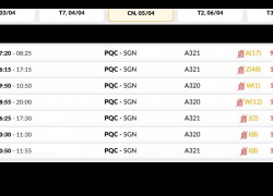 Vé Máy Bay Phú Quốc (PQC) - Hà Nội (HAN) Thứ năm 26/03/2026