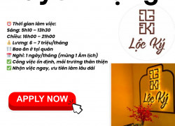 QUÁN LỘC KÝ Tuyển Nhân viên Đà Nẵng