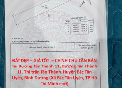 ĐẤT ĐẸP – GIÁ TỐT  – CHÍNH CHỦ CẦN BÁN Tại Đường Tân Thành 11, Đường Tân Thành 11, Thị trấn Tân Thành