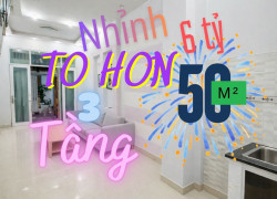 Q.8.124 – NHÀ 3 TẦNG NỞ HẬU, HƠN 50 M2, CHỈ NHỈNH 6 TỶ, CHÁNH HƯNG, GẦN PARCMALL Q8, O918-846-8O8