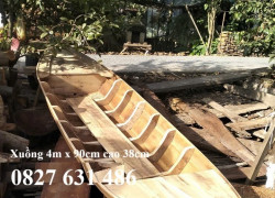 Bán Xuồng gỗ bày hải sản, Thuyền gỗ trưng hải sản 3m có sẵn