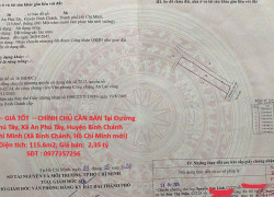 ĐẤT ĐẸP – GIÁ TỐT  – CHÍNH CHỦ CẦN BÁN Tại Đường An Phú Tây, Xã An Phú Tây, Huyện Bình Chánh