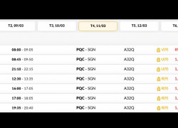 Vé Máy Báy Phú Quốc (PQC) - Hà Nội (HAN) Thứ bảy 28/03/2026