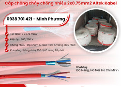 Cáp chống cháy chống nhiễu Altek Kabel 2x0.75mm2 phân phối Đà Nẵng, Hà Nội, Hồ Chí Minh