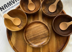 XƯỞNG CUNG CẤP MÂM GỖ, CHÉN GỖ, MUỖNG GỖ/MUỖNG TRE CHO TIỆM NAIL - SPA | CÓ KHẮC LOGO TIỆM THEO YÊU CẦU