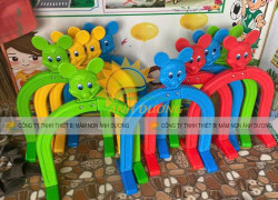Cổng chui mầm non hình chuột Mickey, cung chui mầm non