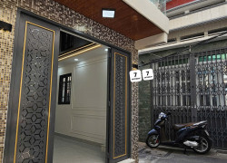 Bán nhà sát mặt tiền hẻm q4 trung tâm 

Ngang 3 dài 7.8 nở hậu 8.6 m có 3 đ