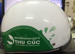 mũ bảo hiểm in logo theo yêu cầu- phương án quảng cáo tối ưu chi phí