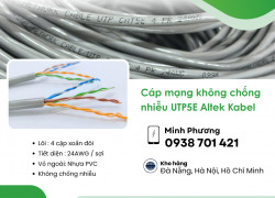 Cáp mạng không chống nhiễu UTP5E Altek Kabel phân phối Đà Nẵng, Quảng Ngãi, Hồ Chí Minh