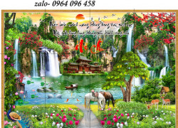 Tranh gạch 3d ốp nhà mồ - XCV853