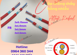 Cáp chống cháy chống nhiễu 2Cx1.5mm2 - Hàng sẵn Hà Nội