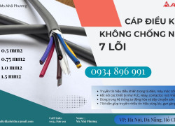 Cáp Điều Khiển 7x1.0mm² Không Chống Nhiễu – Giao Nhanh Đà Nẵng, Quảng Nam, Quảng Ngãi, Phú Yên