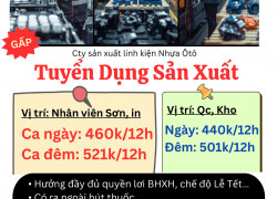 Tuyển 20 Nhân Viên Sản Xuất Tại KCN Hiệp Phước Nhà Bè - Long An