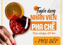 Tuyển NV Nữ pha chế , phụ bếp làm tại Thủ Đức