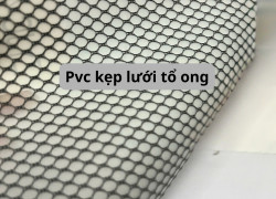 pvc kẹp lưới sợi polyester - pvc lưới lục giác màu đen