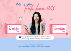 Ưu đãi tháng 3, MobiFone tặng e-voucher làm đẹp lên đến 10 triệu đồng